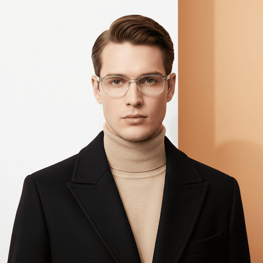 Transparent Rectangle Reading Glasses for Unisex