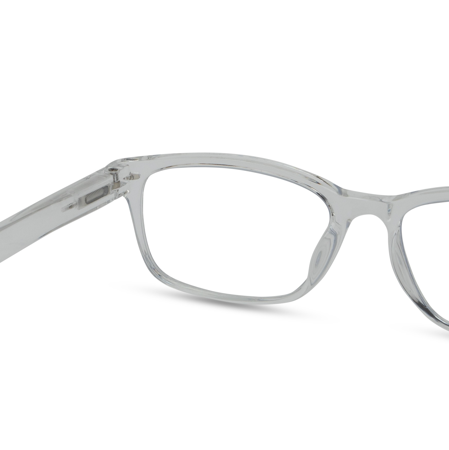 Transparent Rectangle Reading Glasses for Unisex