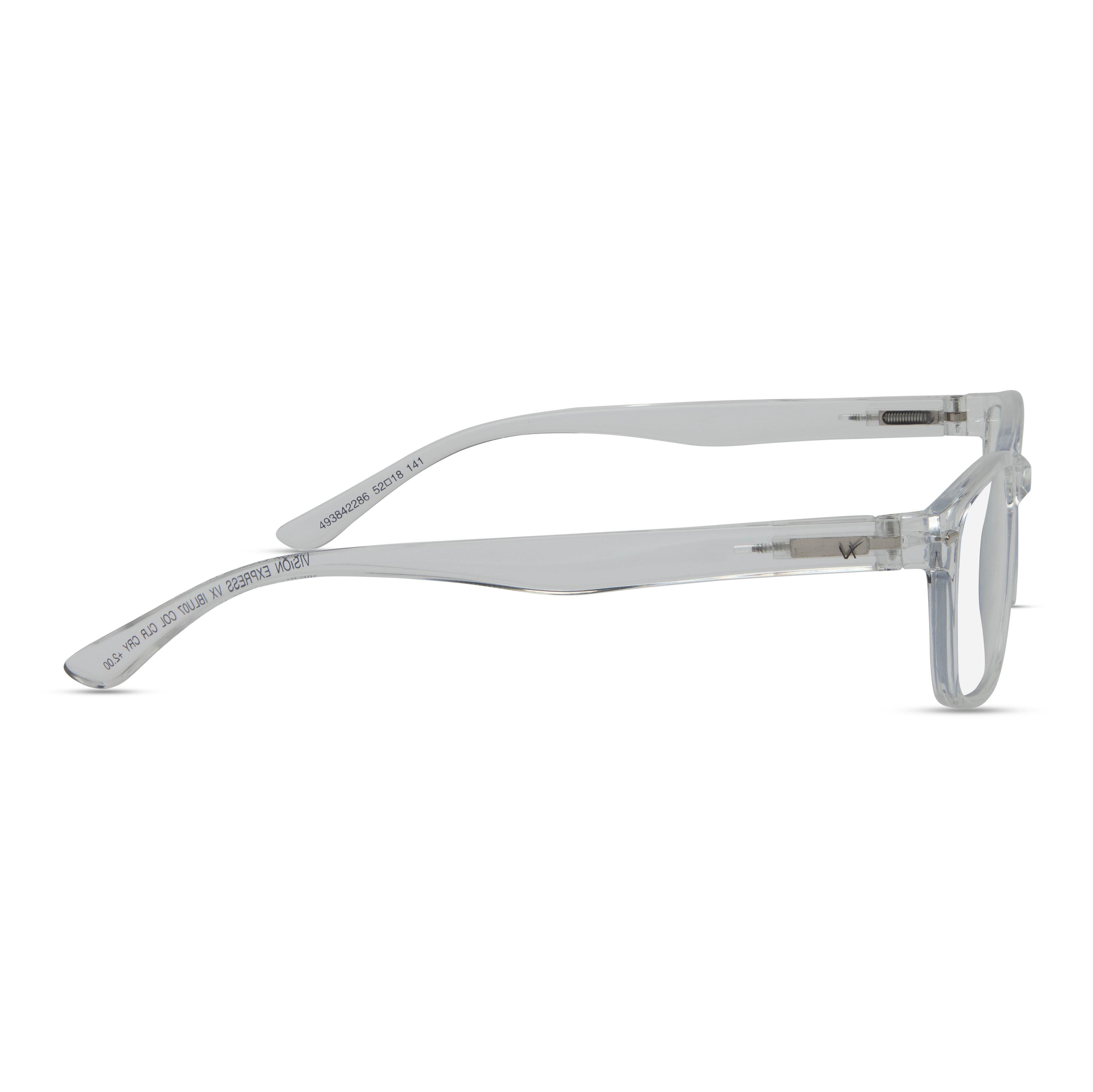 Transparent Rectangle Reading Glasses for Unisex
