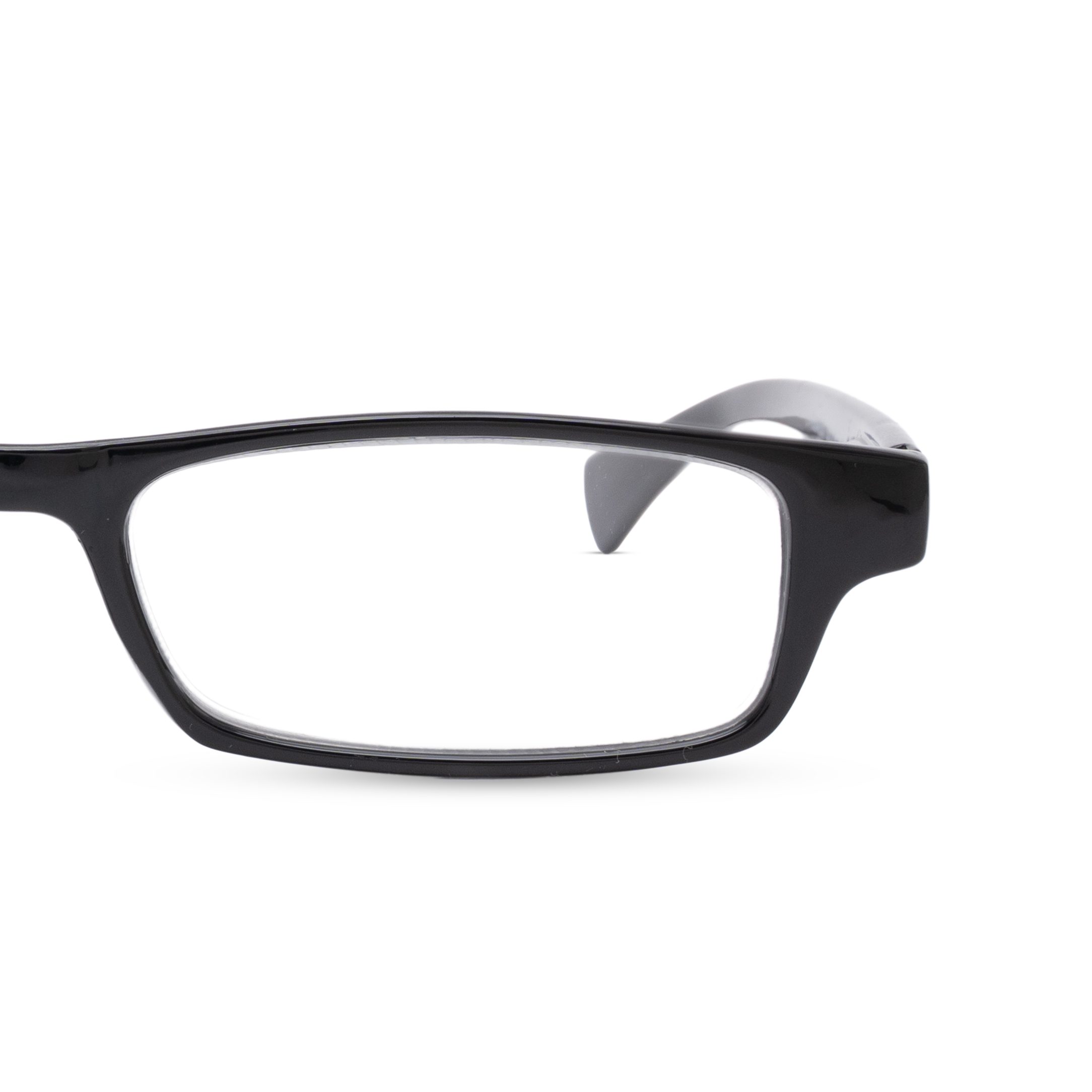 Black Rectangle Reading Glasses for Unisex