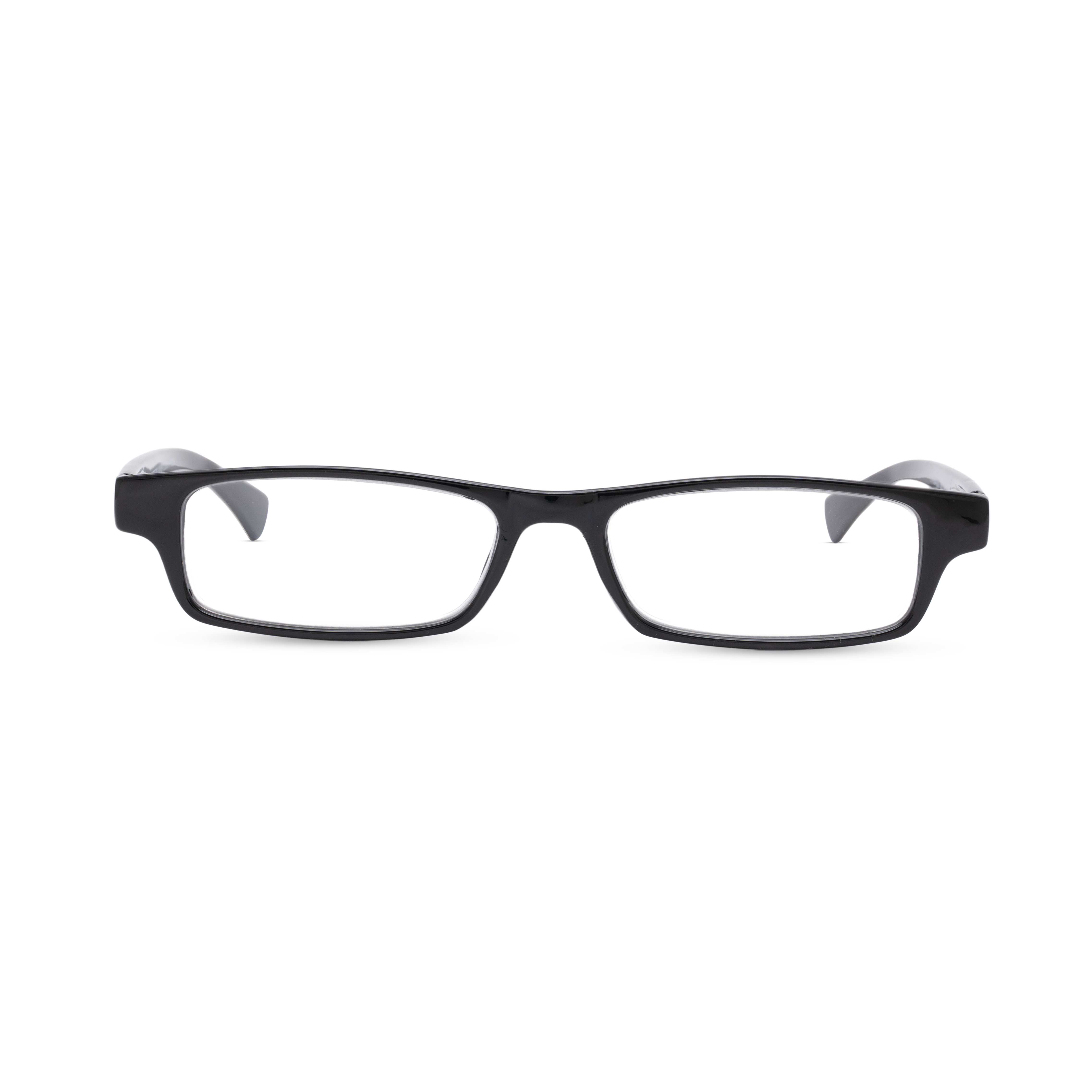 Black Rectangle Reading Glasses for Unisex