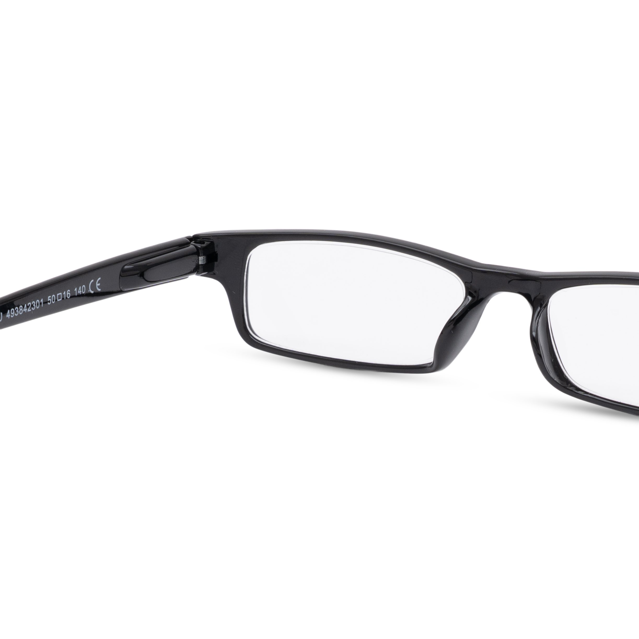 Black Rectangle Reading Glasses for Unisex