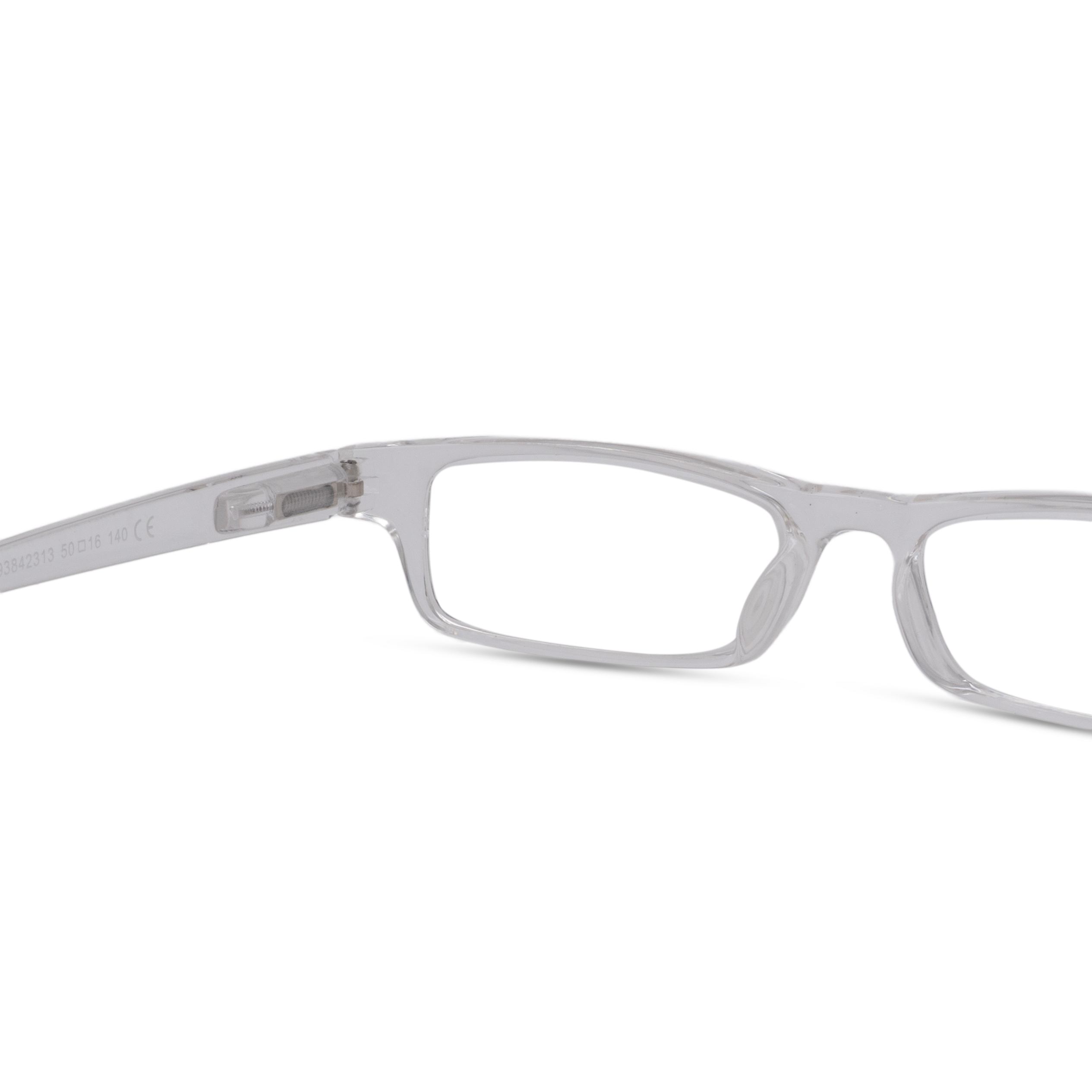 Transparent Rectangle Reading Glasses for Unisex