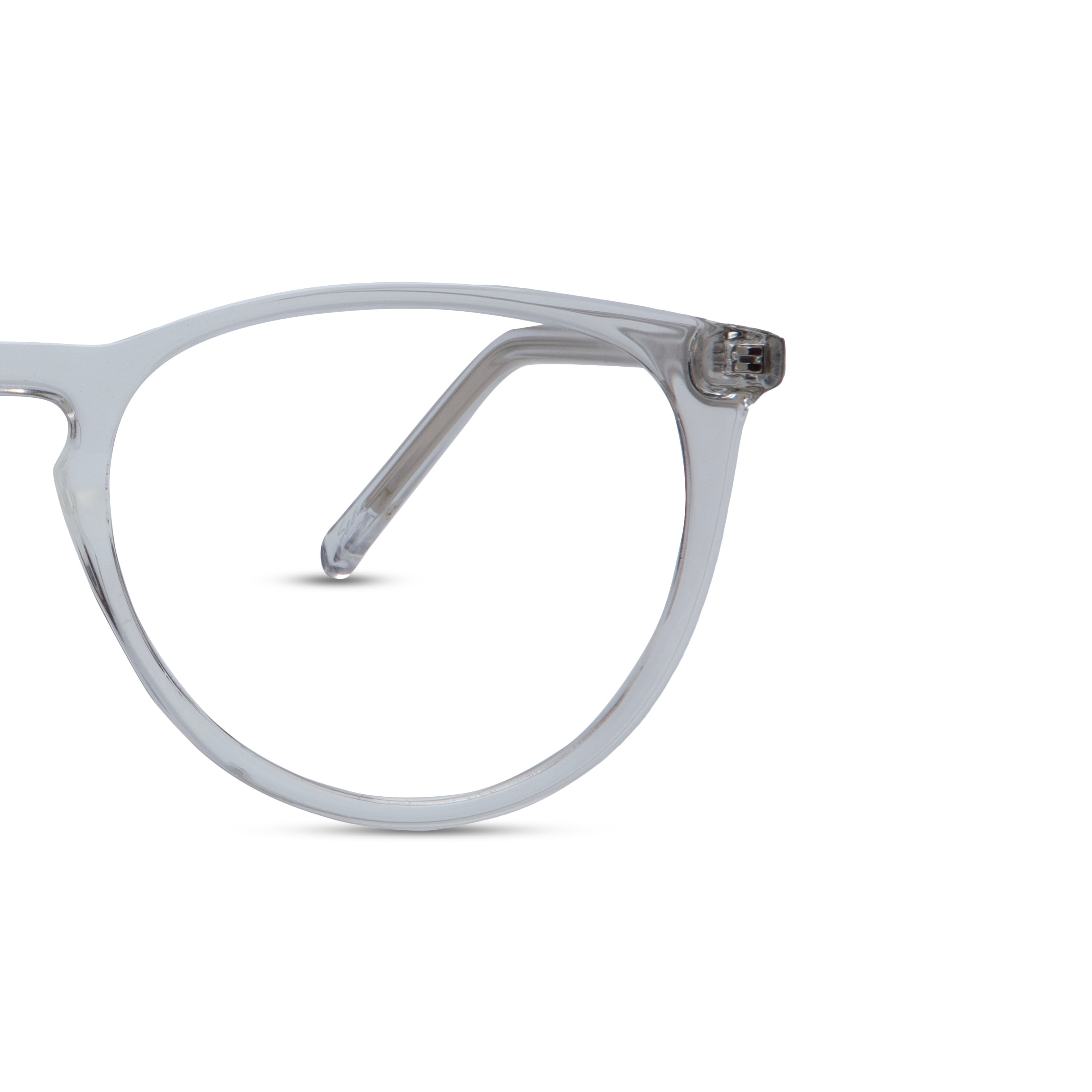 White Round Frame for Men