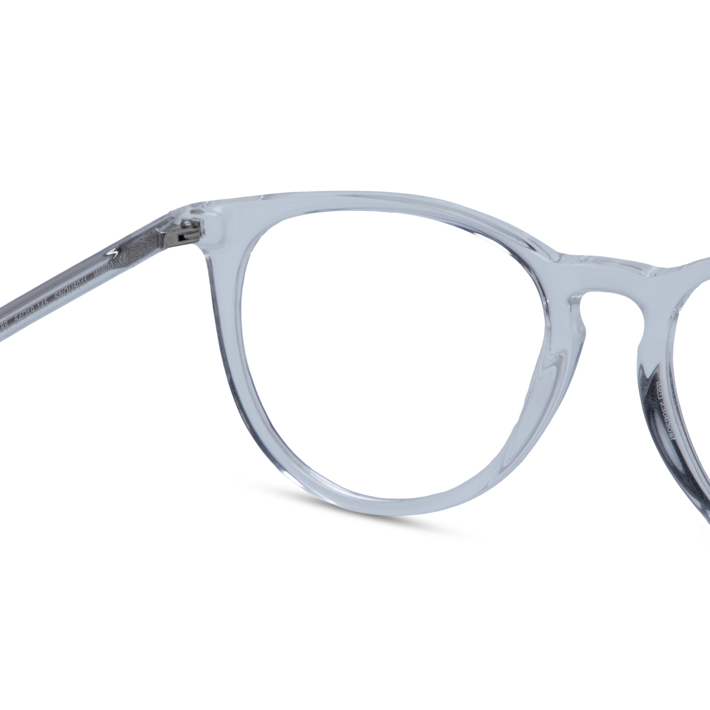 White Round Frame for Men