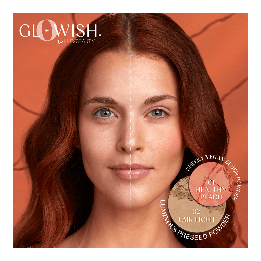 Glowish Cheeky Vegan Blush Powder • Healthy Peach
