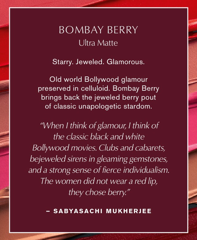 ESTEE LAUDER x SABYASACHI Limited Edition Lipstick Collection • Bombay Berry