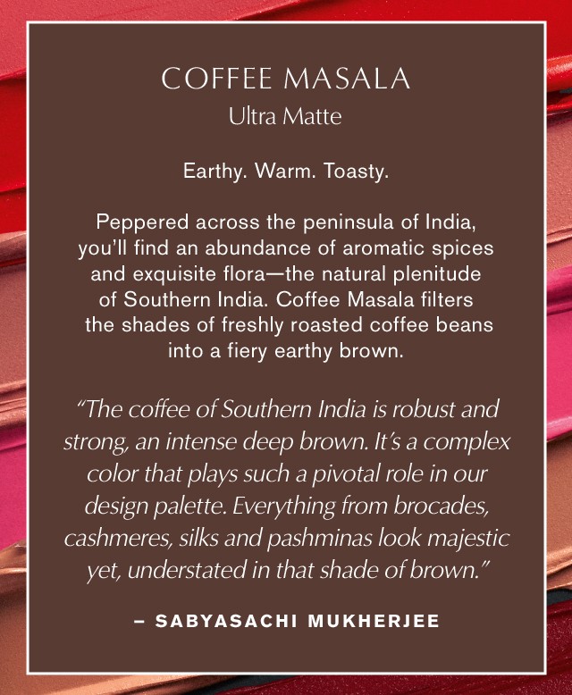 ESTEE LAUDER x SABYASACHI Limited Edition Lipstick Collection • Coffee Masala