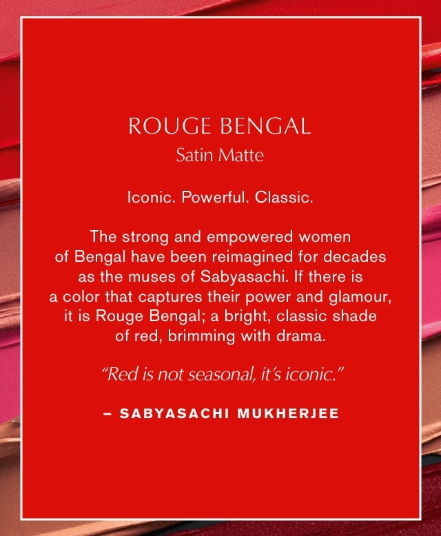 ESTEE LAUDER x SABYASACHI Limited Edition Lipstick Collection • Rouge Bengal