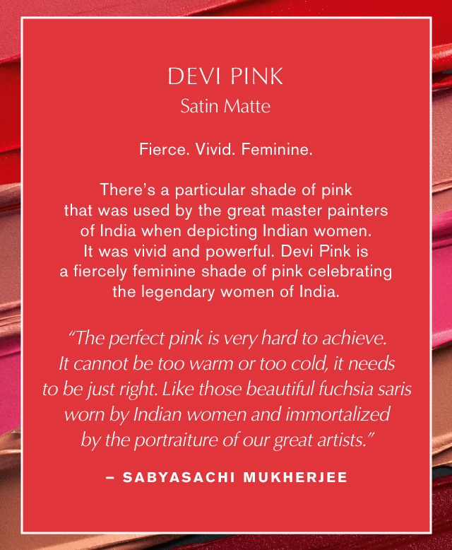 ESTEE LAUDER x SABYASACHI Limited Edition Lipstick Collection • Devi Pink