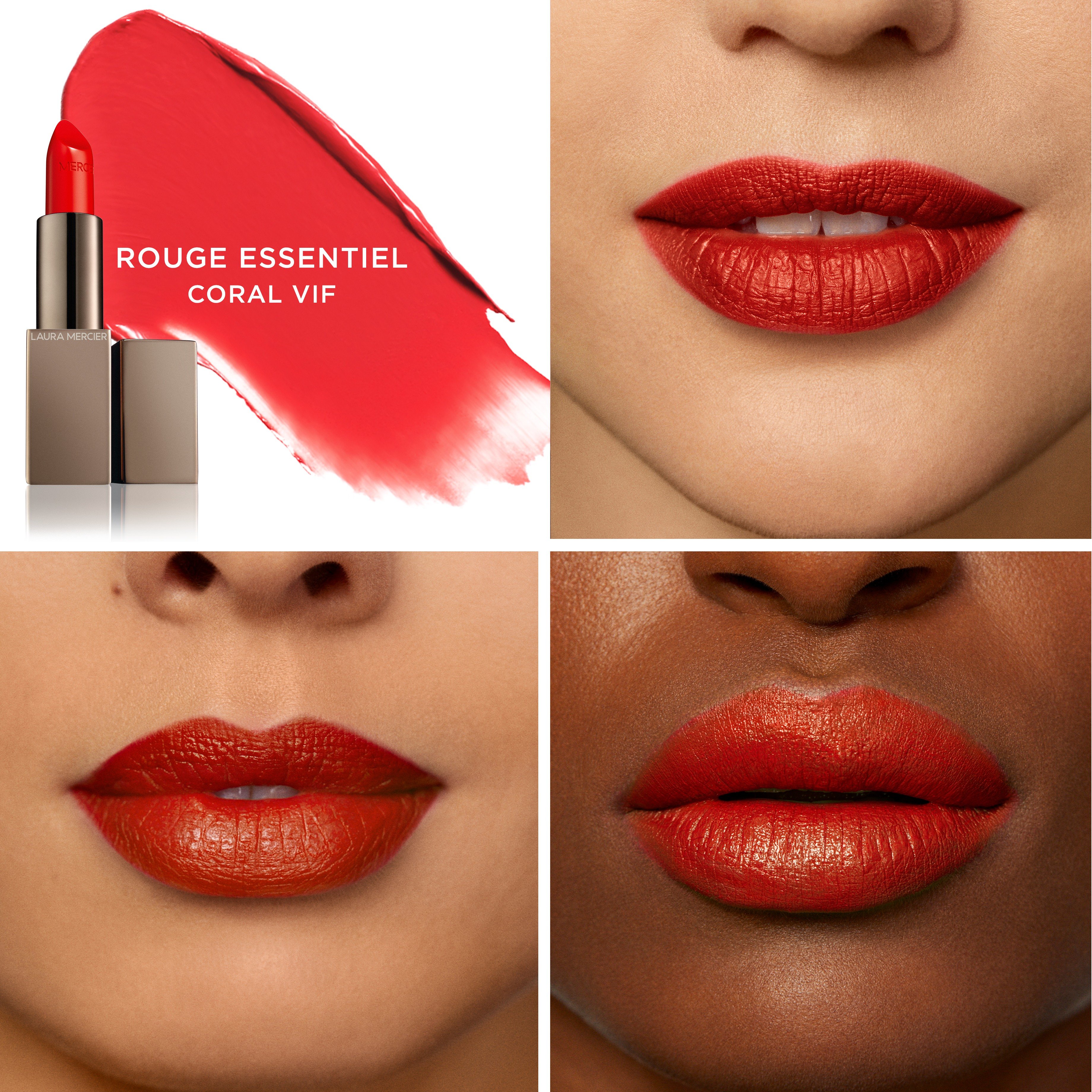 Rouge Essentiel Silky Creme Lipstick • Coral Vif