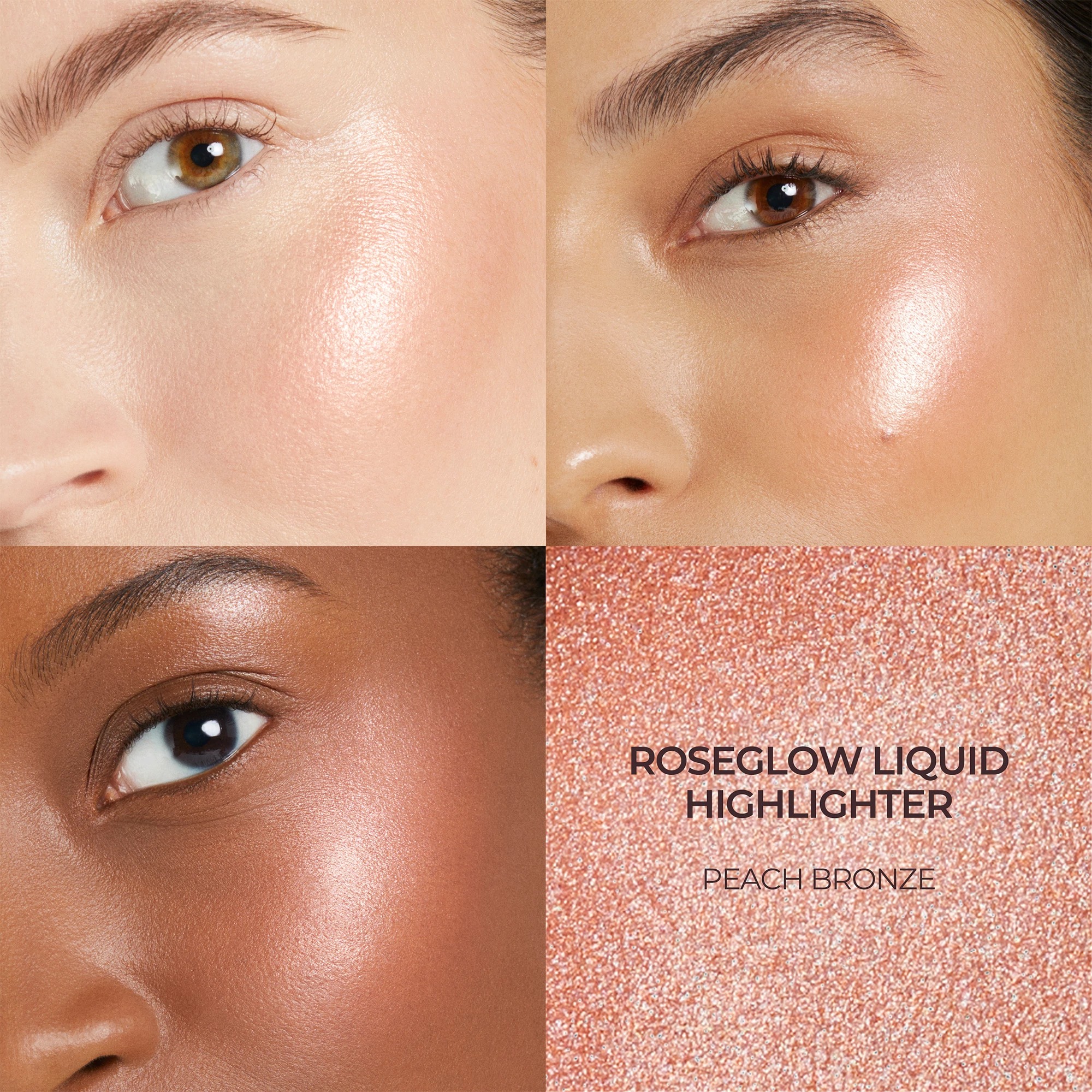 RoseGlow Liquid Highlighter • Peach Bronze