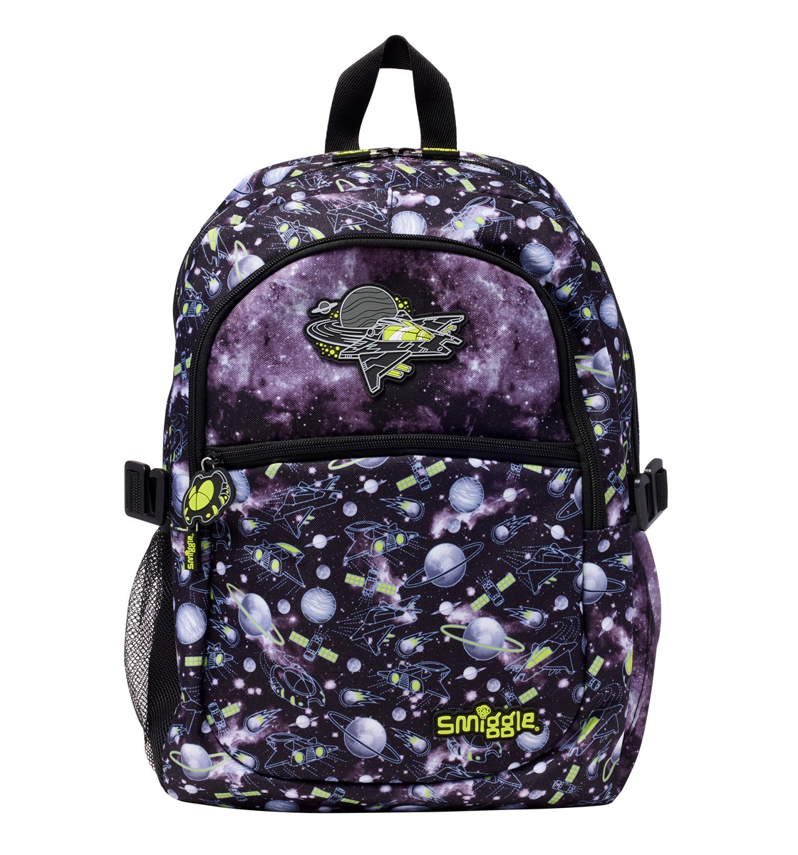 Smiggle Fly High Kid’s Backpack Stylish Trendy Waterproof School Bag with Multi Compartment – Black, 3Y+