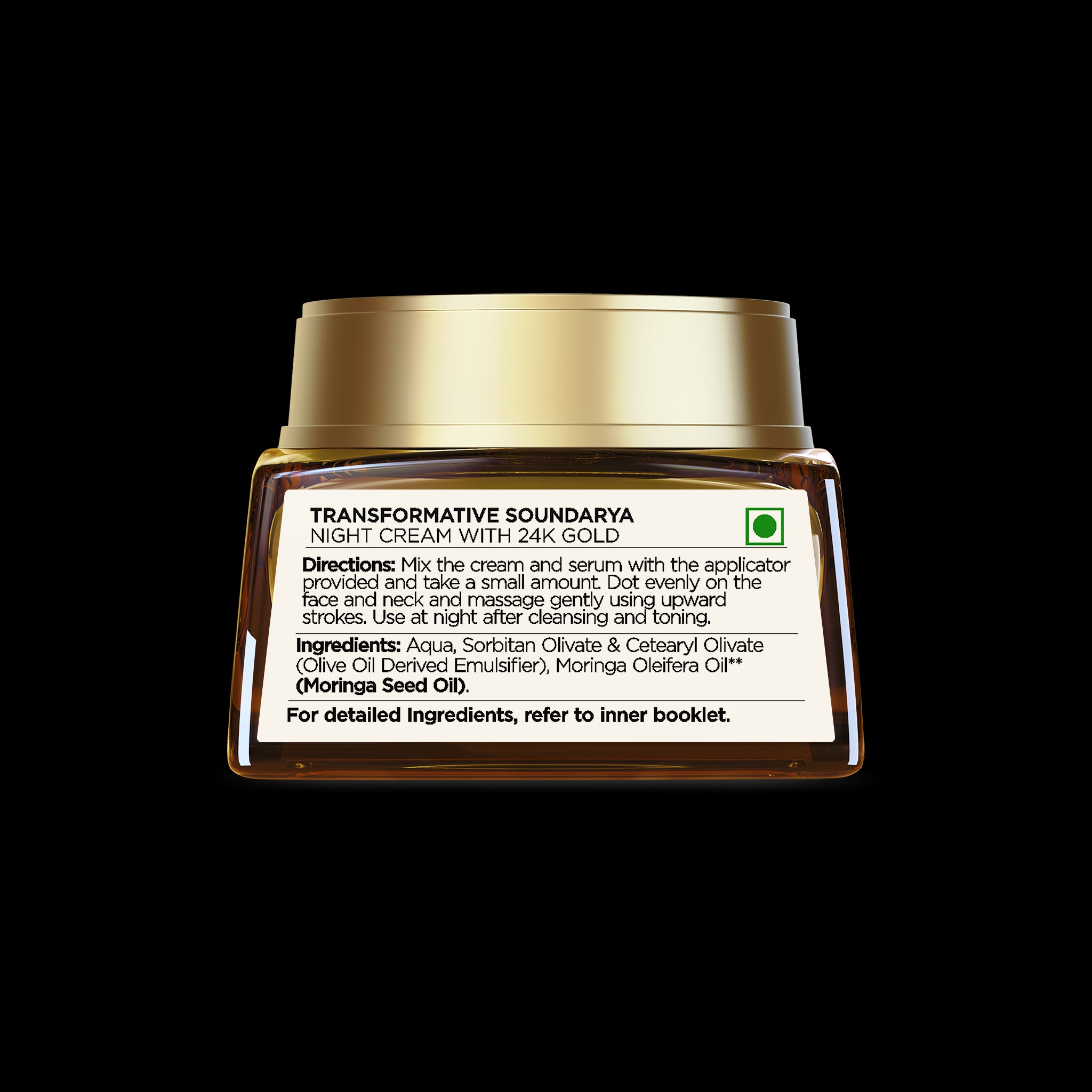 Transformative Soundarya Night Cream Moisturiser With 24K Gold • 12g