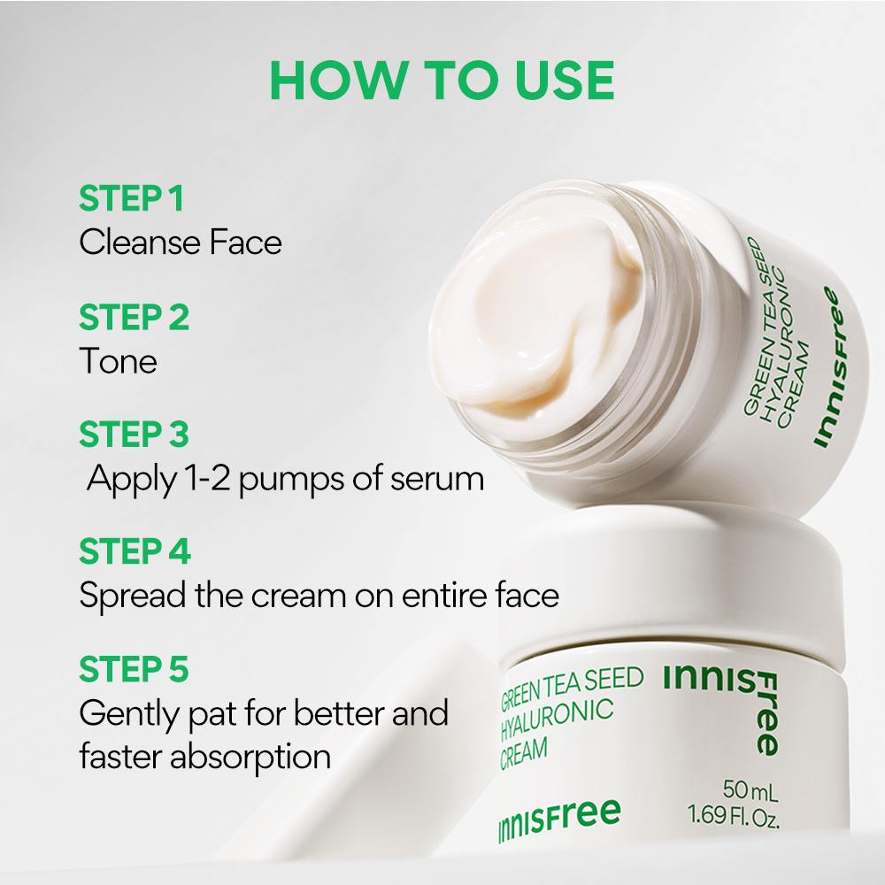 Green Tea Seed Hyaluronic Cream • 50ml