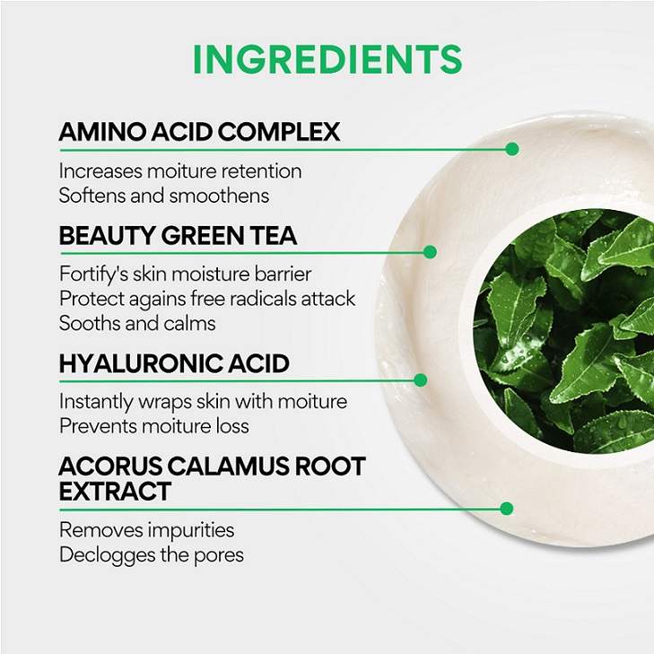 Green Tea Amino Cleansing Foam • 150g