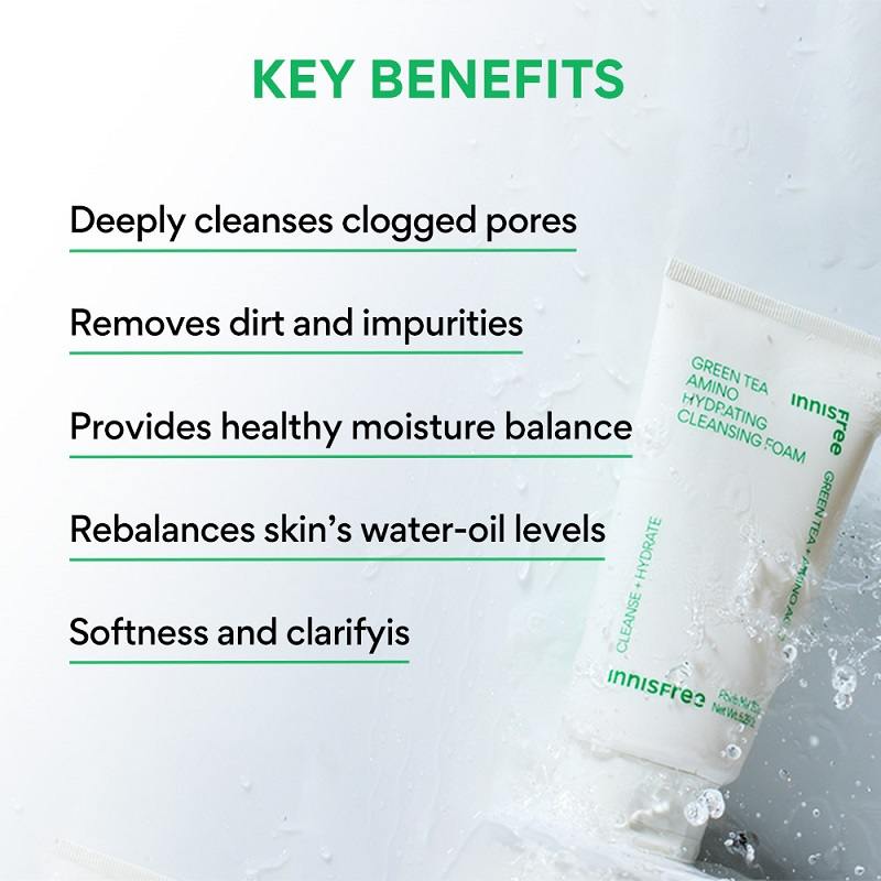 Green Tea Amino Cleansing Foam • 150g