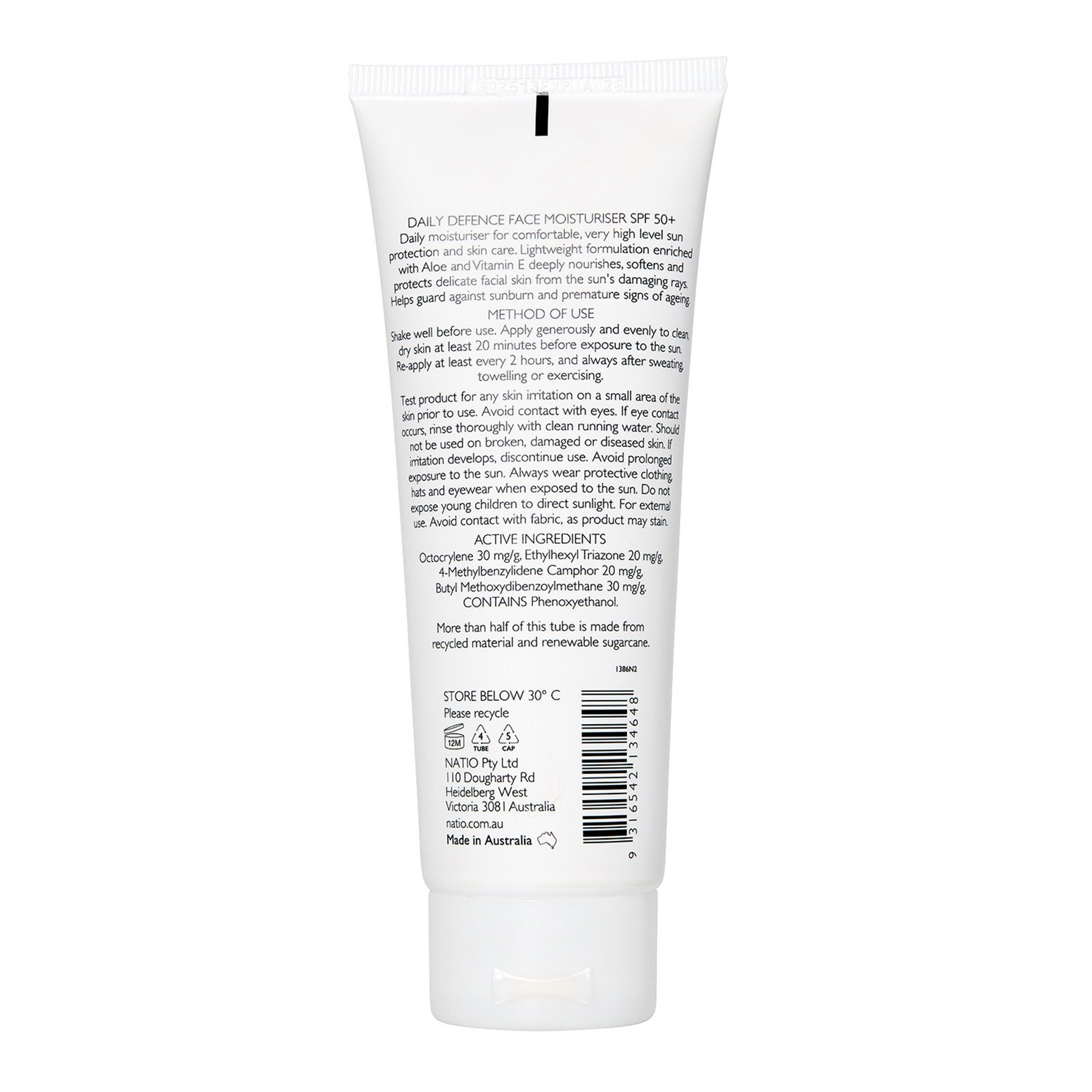 Aromatherapy Daily Defence Face Moisturiser SPF 50+ • 100ML
