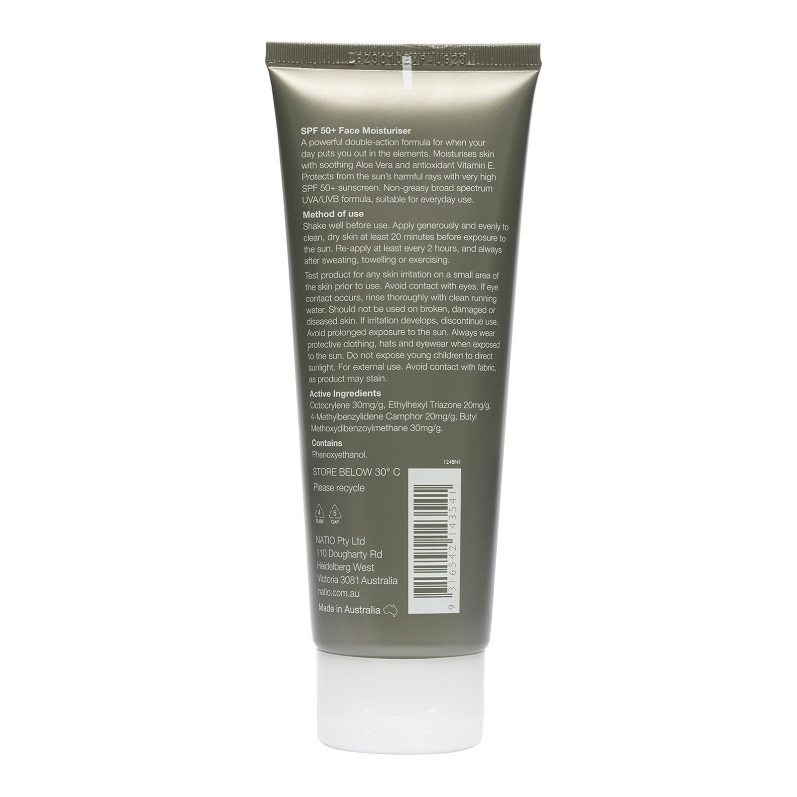Men SPF 50+ Face Moisturiser • 100gm