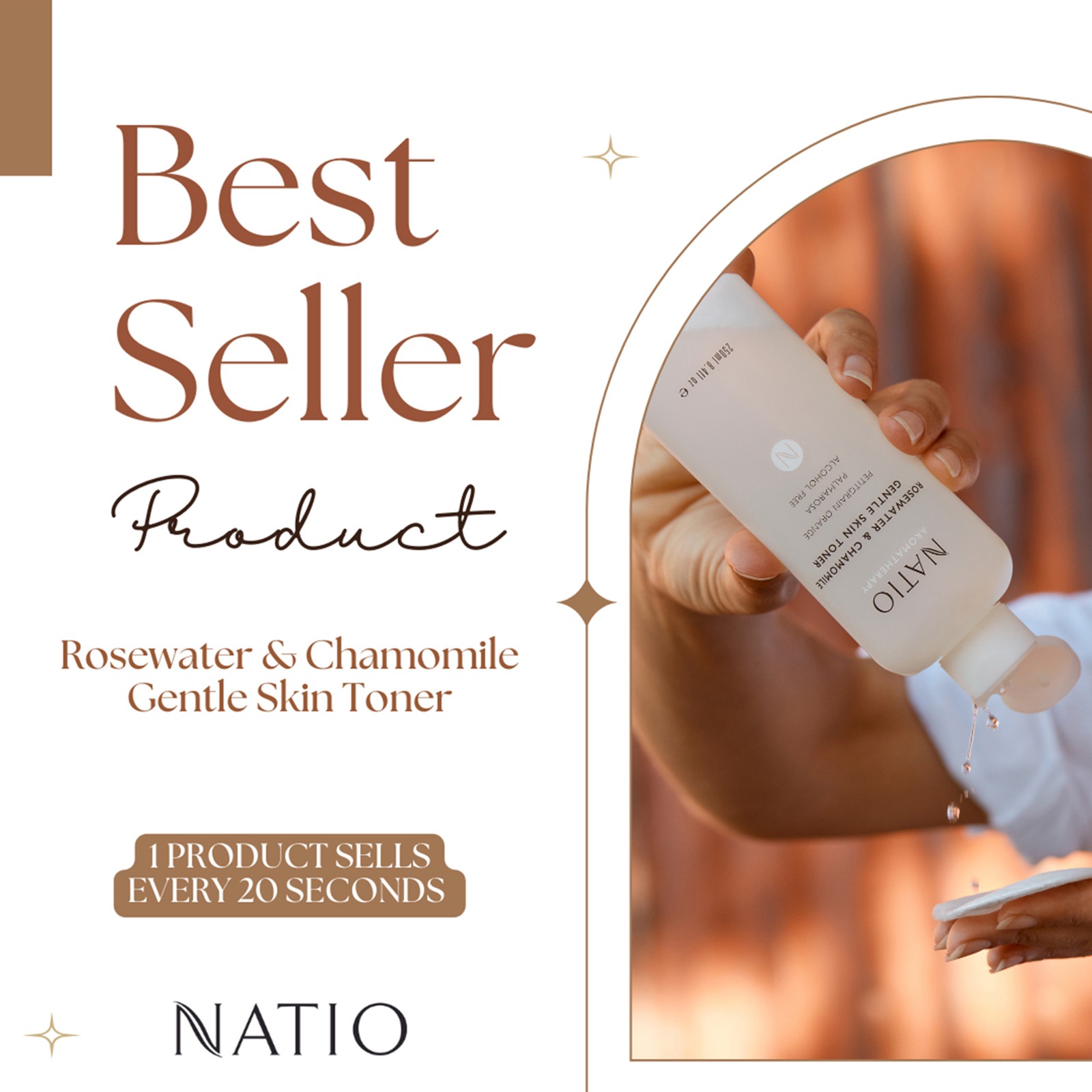 Rosewater And Chamomile Gentle Skin Toner • 250ml