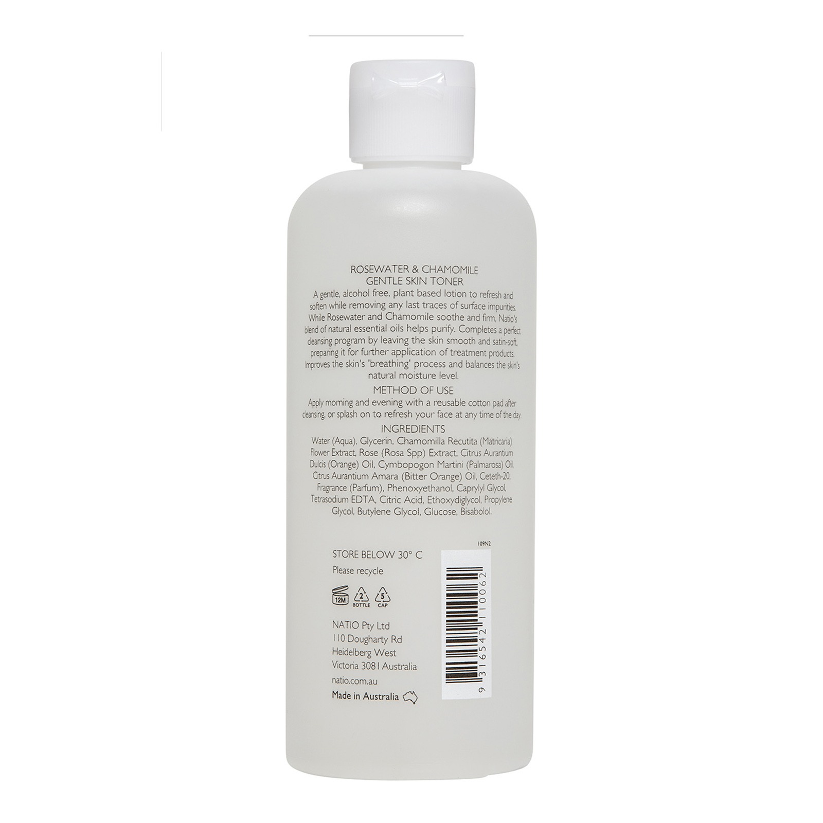 Rosewater And Chamomile Gentle Skin Toner • 250ml