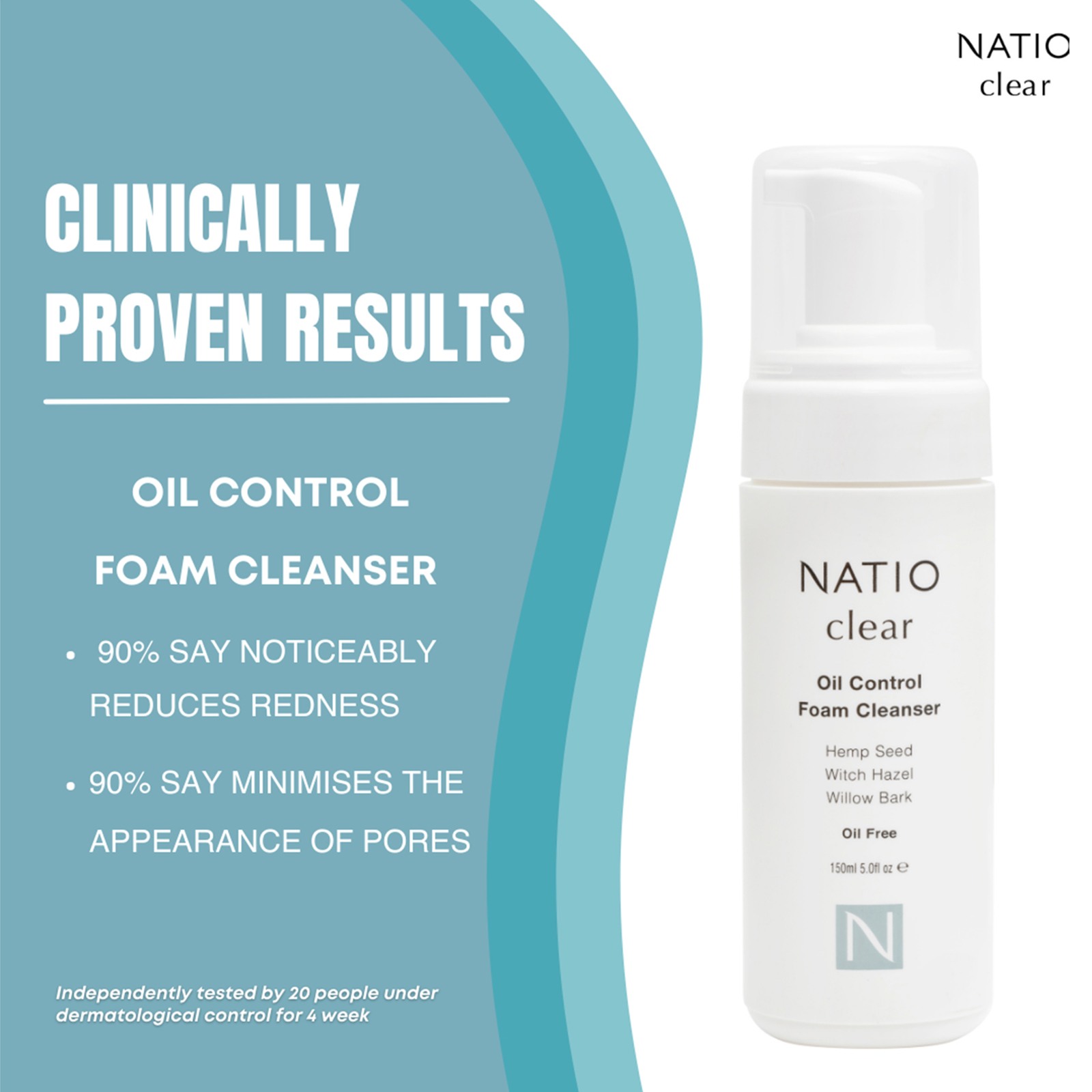 Clear Oil Control Foam Cleanser • 150ML