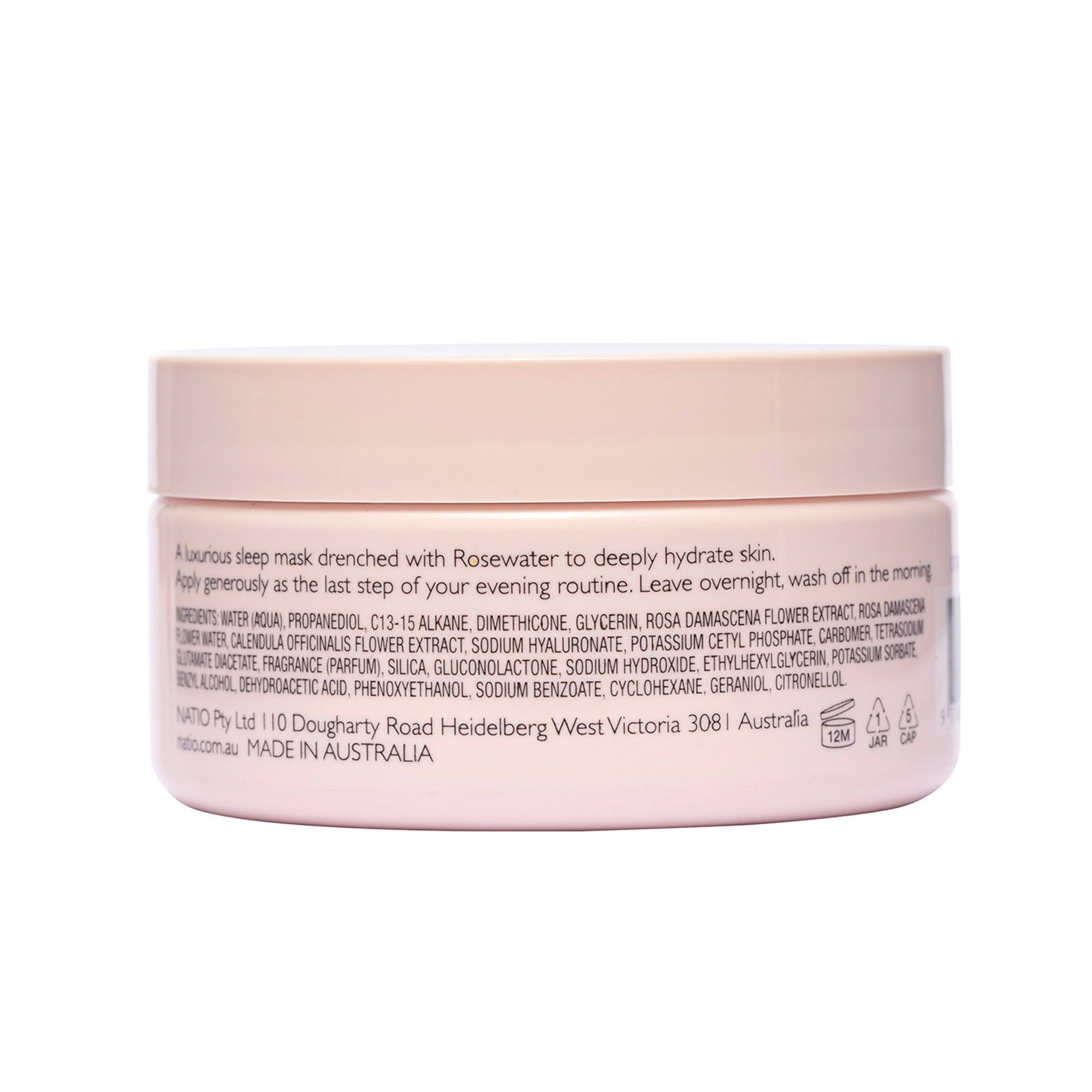Rosewater Hydration Moisture Gel Sleeping Mask • 100gm