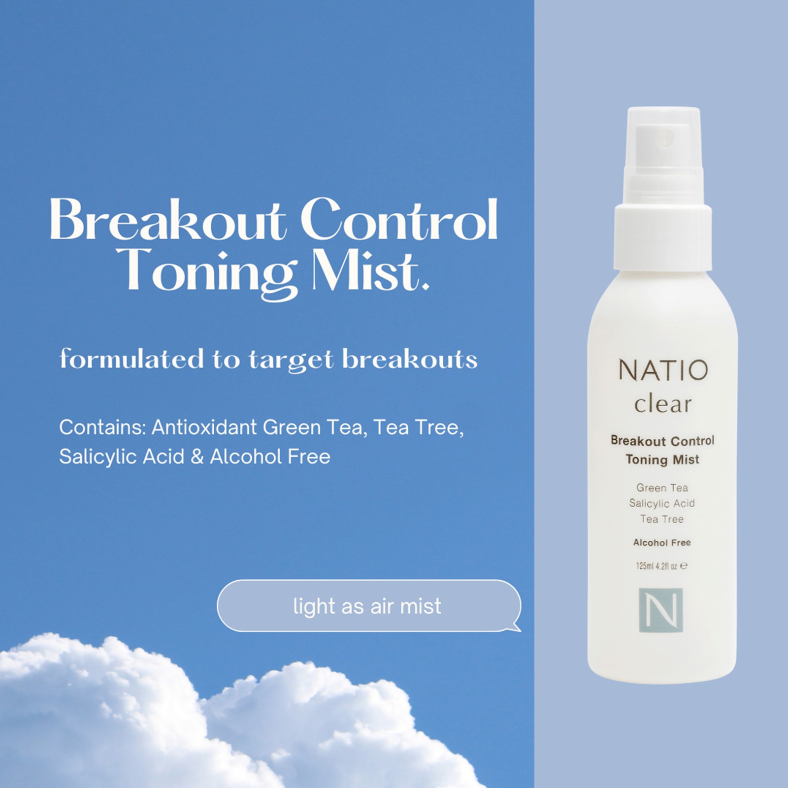 Clear Breakout Control Toning Mist • 125ML