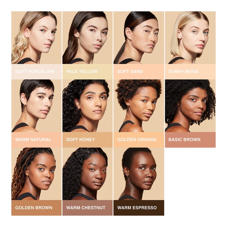Sheer Finish Pressed Powder (Re-form) • Warm Natural​ - Dark Beige