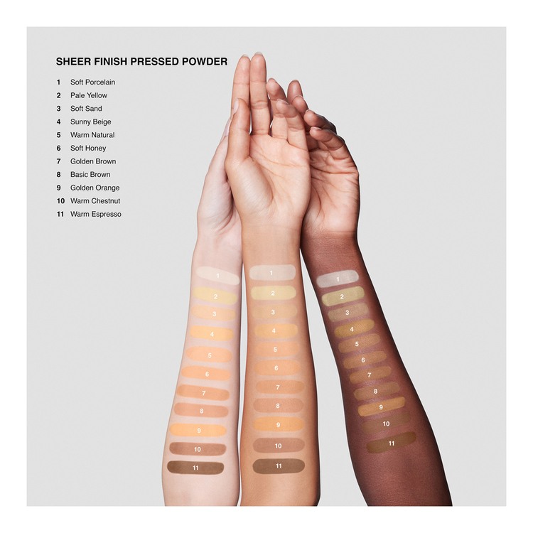 Sheer Finish Pressed Powder (Re-form) • Warm Natural​ - Dark Beige