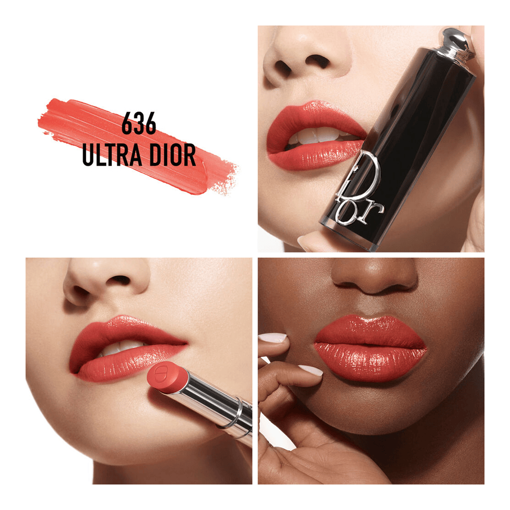 Addict Shine 90% Natural Origin Refillable Lipstick • 636 Ultra Dior