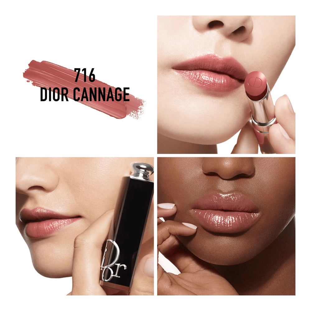 Addict Shine 90% Natural Origin Refillable Lipstick • 716 Dior Cannage