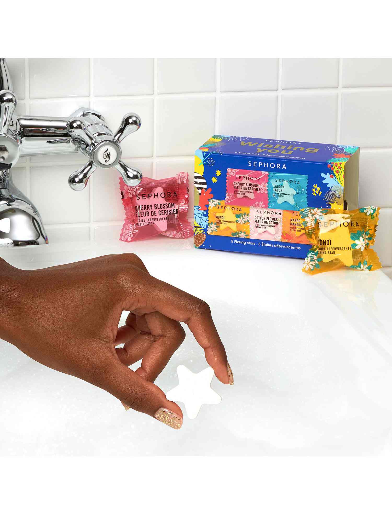 Wishing You Set Of 5 Fizzing Stars (Limited Edition) • 5g