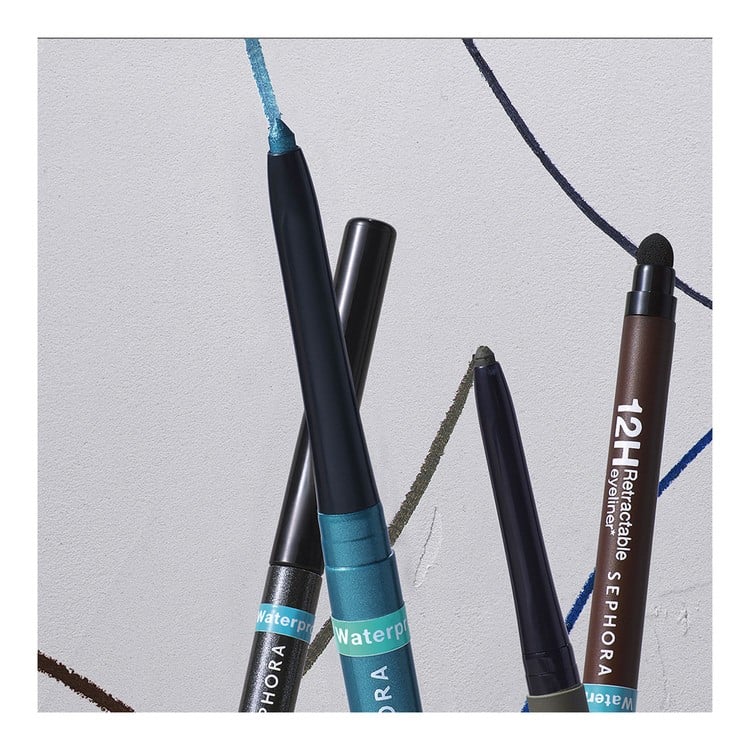 12H Retractable Waterproof Eyeliner • 09 Glitter Black