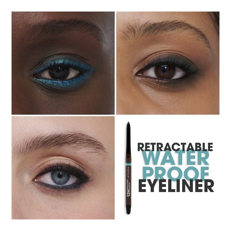 12H Retractable Waterproof Eyeliner • 09 Glitter Black