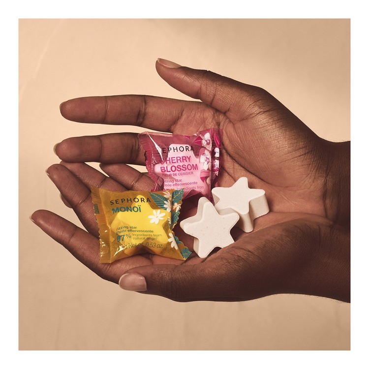 Fizzing Star Bath Cube • Cotton Flower