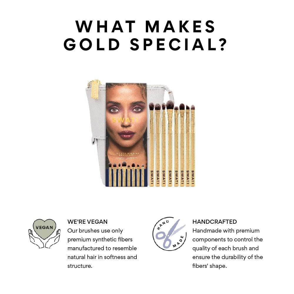 Gold Luxe Brush Set • 8 pcs