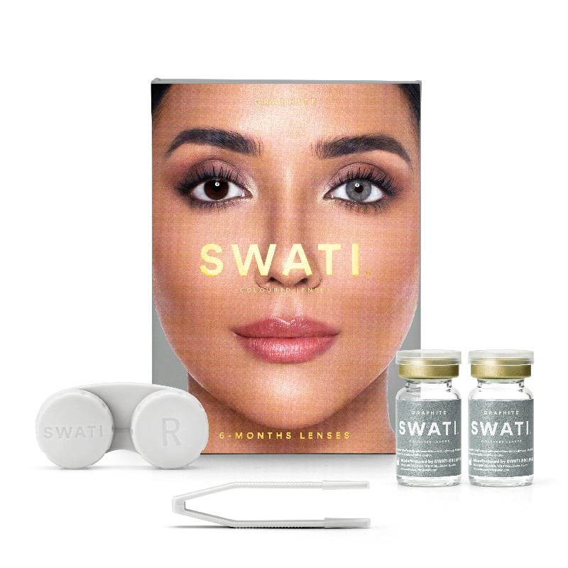 Coloured Contact Lenses Graphite - 6 Months • Power 0.00