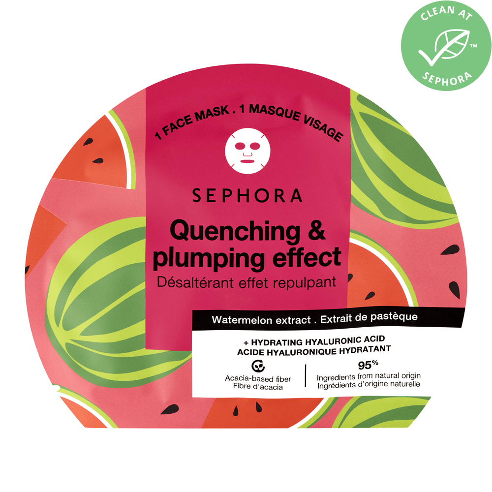 Fiber Face Masks • Watermelon - Quenching & Plumping