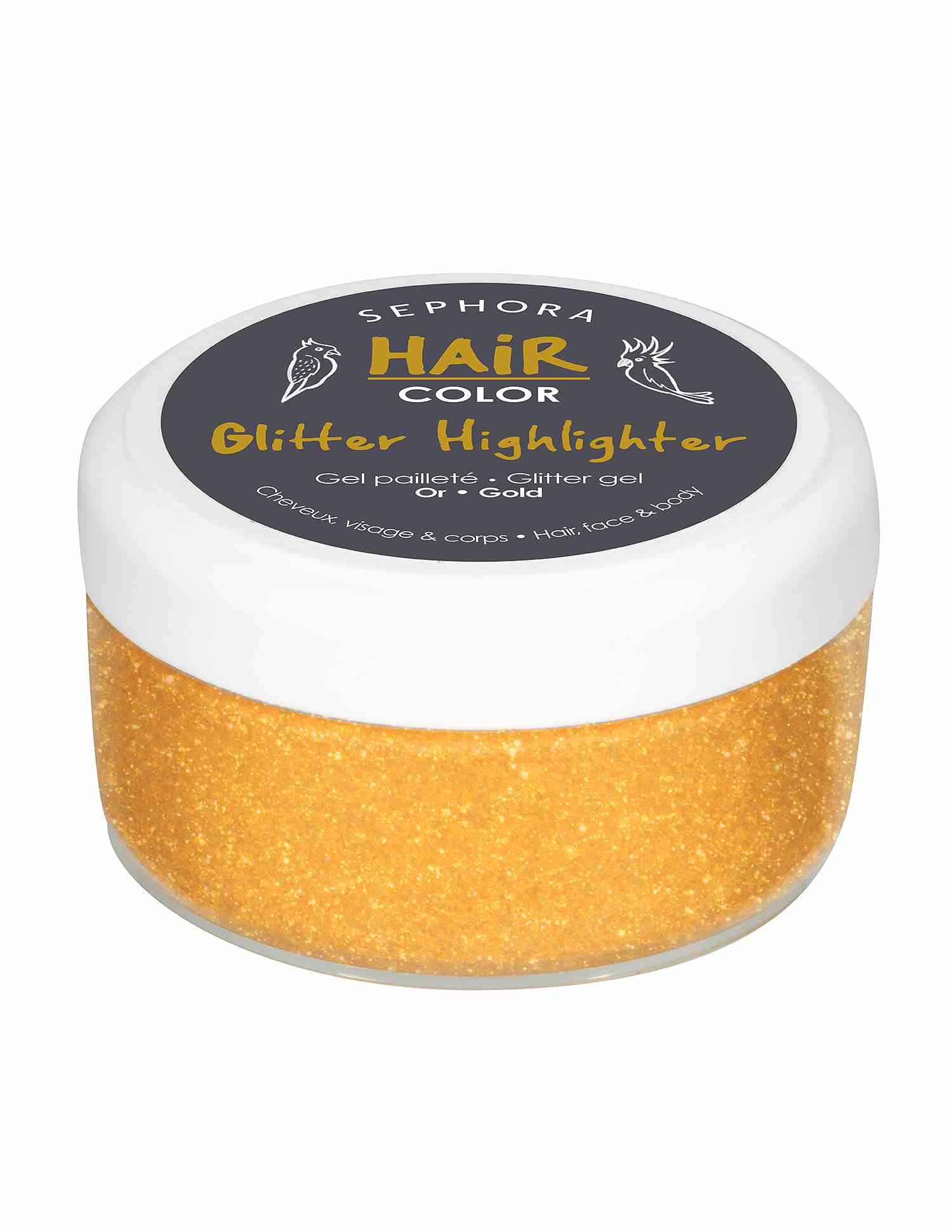 Glitter Highlighter Gel For Hair Face And Body • 19 Gold