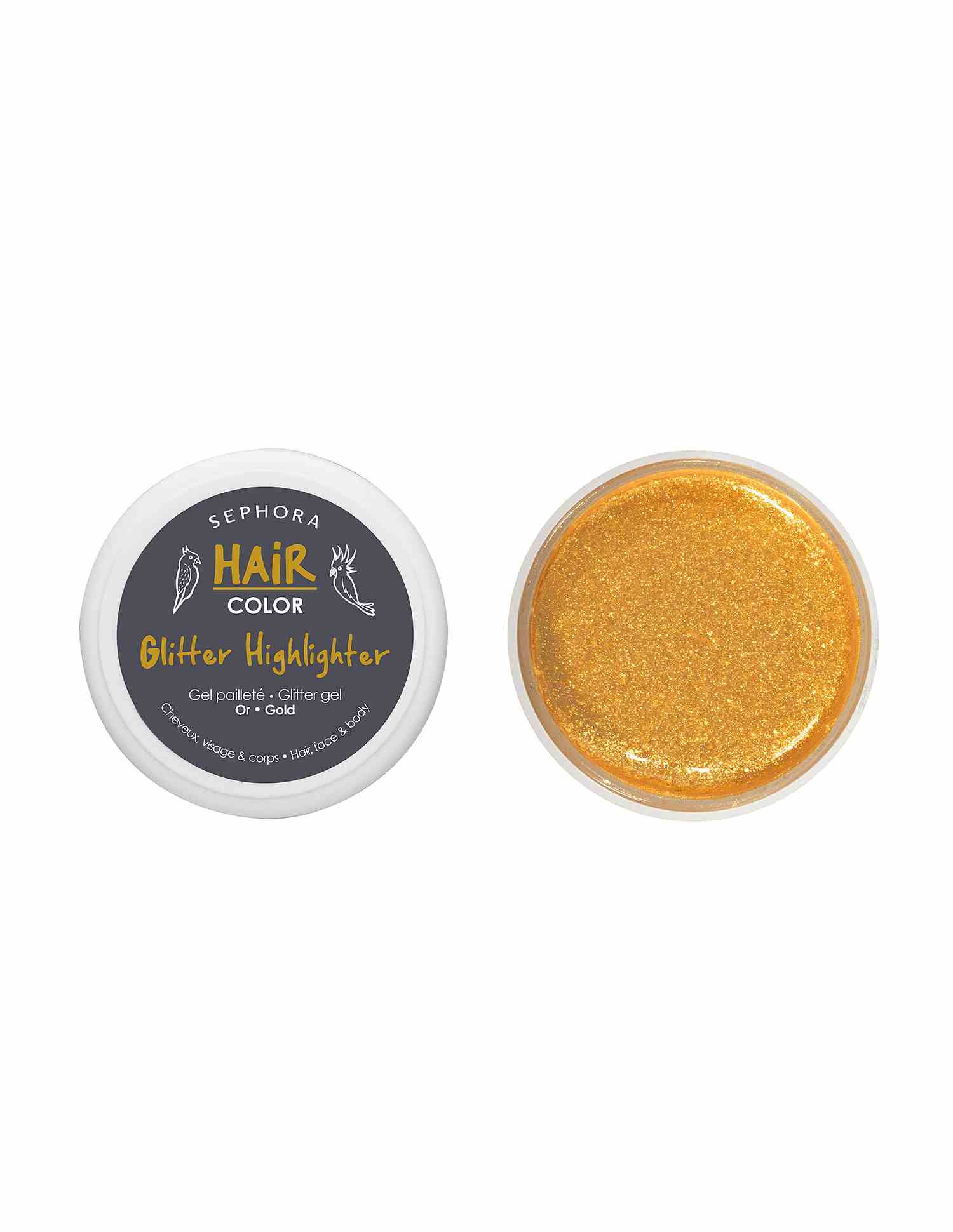 Glitter Highlighter Gel For Hair Face And Body • 19 Gold