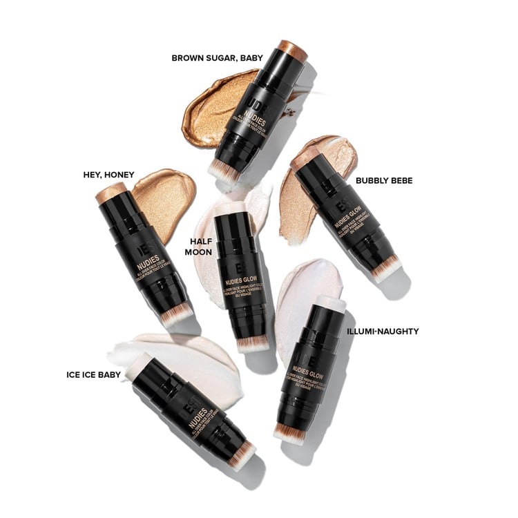 Nudies Glow All Over Face Color Bronze & Glow • Brown Sugar, Baby