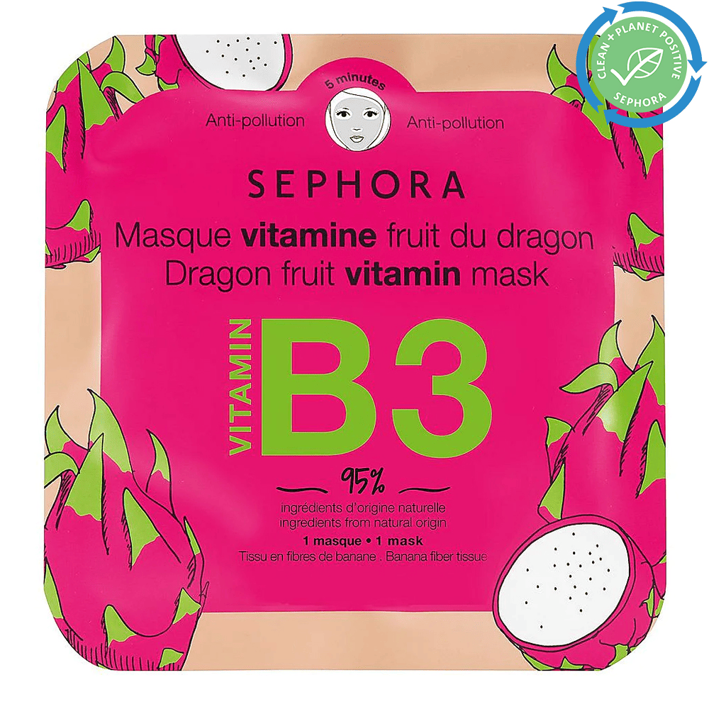 Colorful Vitamin Face Mask • Dragonfruit + Vitamin B3 (Anti-pollution)
