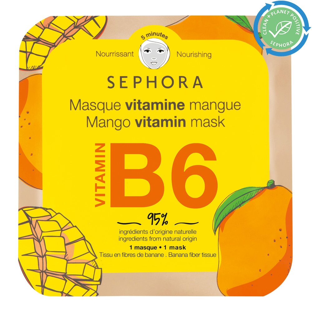 Colorful Vitamin Face Mask • Mango + Vitamin B6 (Nourishing)
