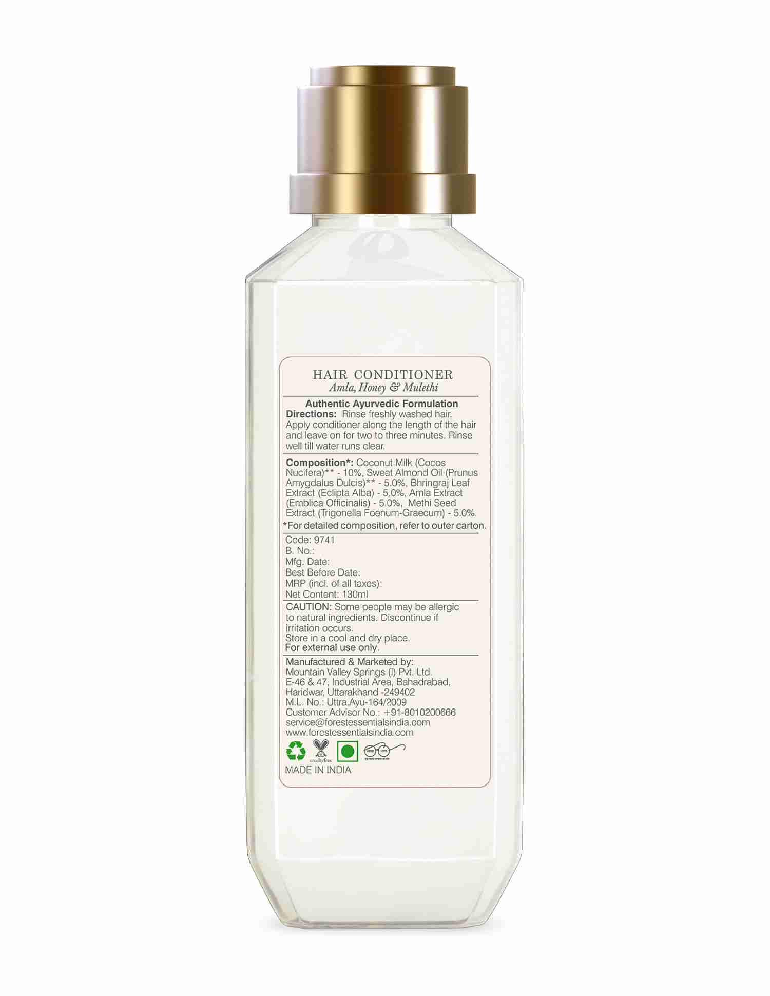 Hair Conditioner • Amla, Honey & Mulethi