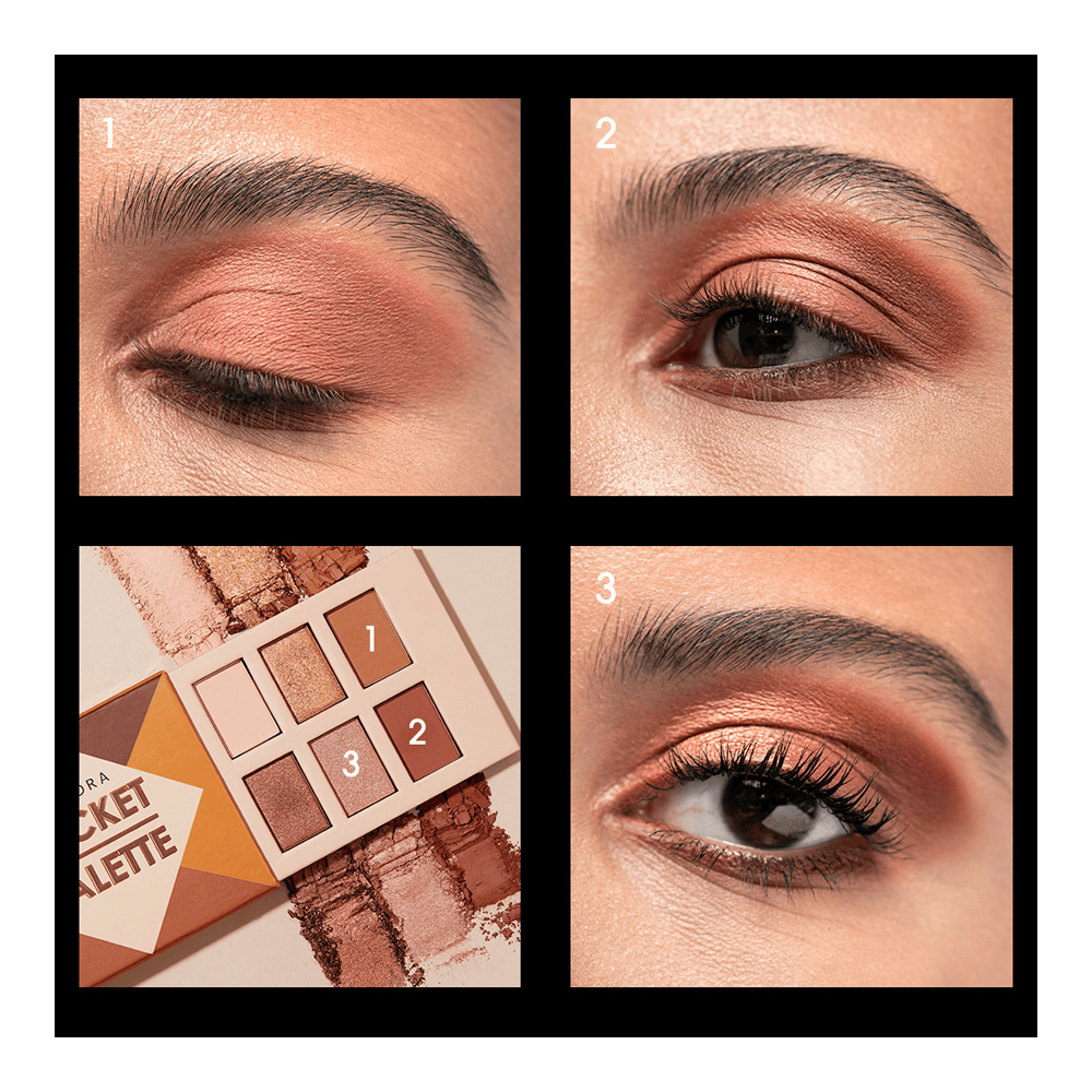Mini Pocket Eyeshadow Palette • Warm Brown