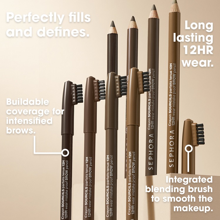 12H Wear Mistake Proof Brow Pencil • 04 Midnight Brown