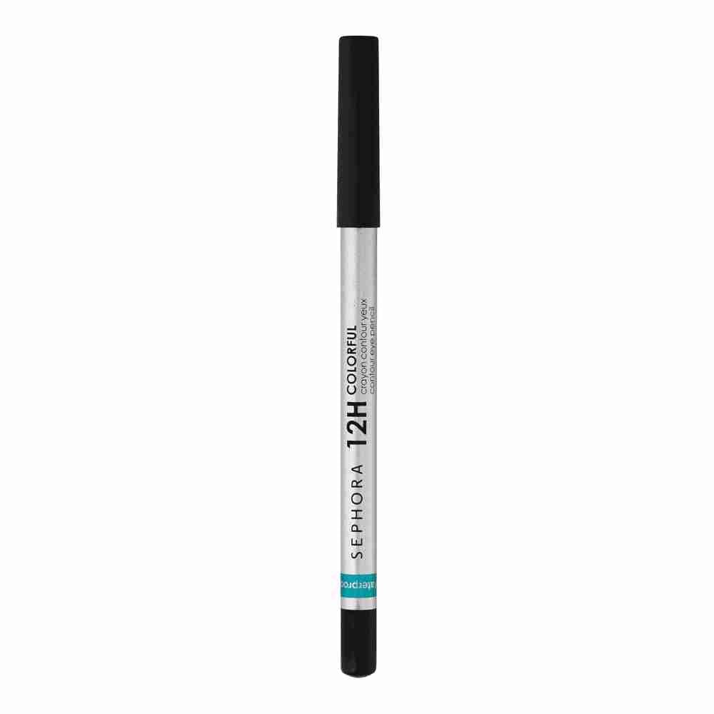 12H Colorful Contour Eye Pencil Waterproof Eyeliner • 01 Black Lace (Matte)