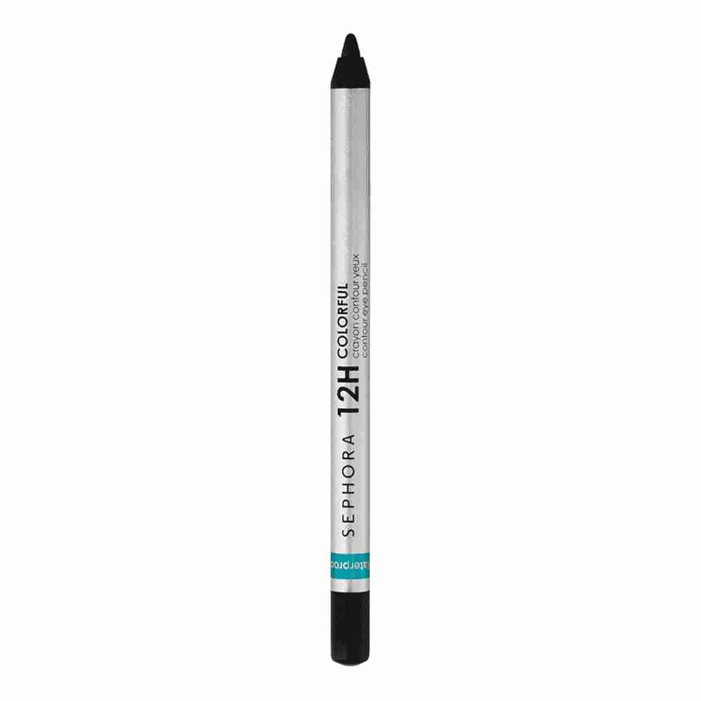 12H Colorful Contour Eye Pencil Waterproof Eyeliner • 01 Black Lace (Matte)