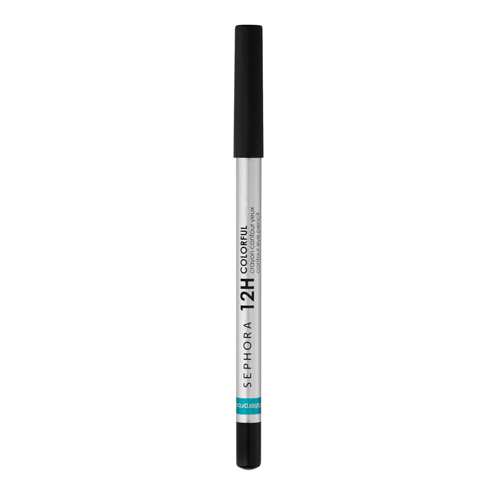 12H Colorful Contour Eye Pencil Waterproof Eyeliner • 01 Black Lace (Matte)